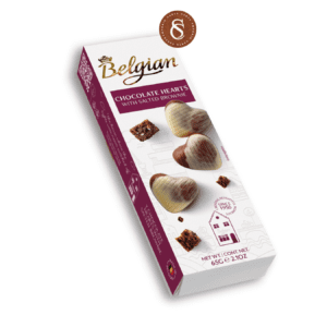 BOMBOM DE CHOCOLATE HEARTS BELGIAN 65G