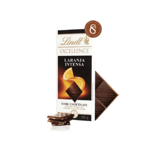 CHOCOLATE EM BARRA EXCELLENCE LARANJA LINDT 100G
