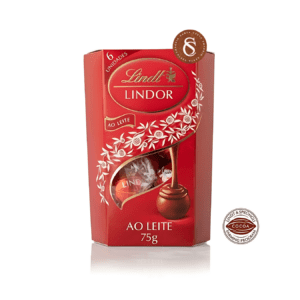 BOMBONS CORNET LINDOR AO LEITE LINDT 75G