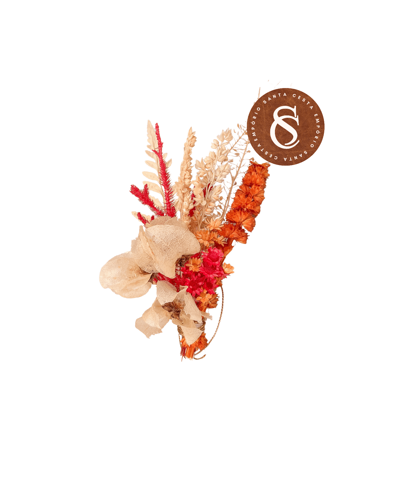 LAPELA DE FLORES DESIDRATADAS PEQUENA