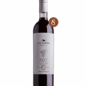 SUCO DE UVA VARIETAL MERLOT TINTO 750ML CASA MADEIRA