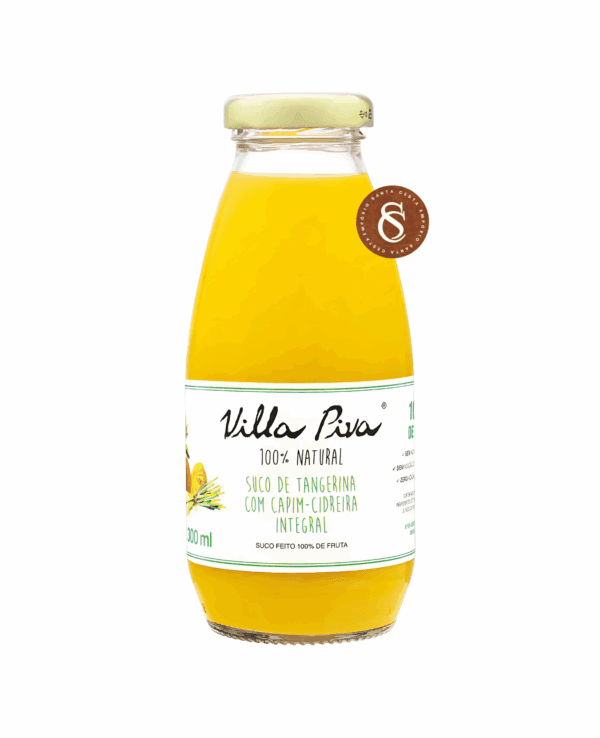 SUCO DE TANGERINA COM CAPIM-CIDREIRA NATURAL VILLA PIVA 300ML