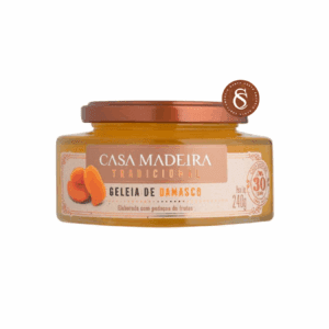 GELEIA TRADICIONAL DE DAMASCO CASA MADEIRA 240G