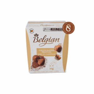 TRUFAS DE CHOCOLATE COM RECHEIO SABOR CHAMPAGNE BELGIAN 150G