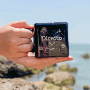 CANECA QUADRADA PRETA DIREITO - 380ML