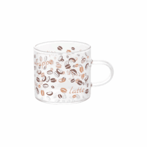 CANECA MINI DE VIDRO COFFEE - 120ML