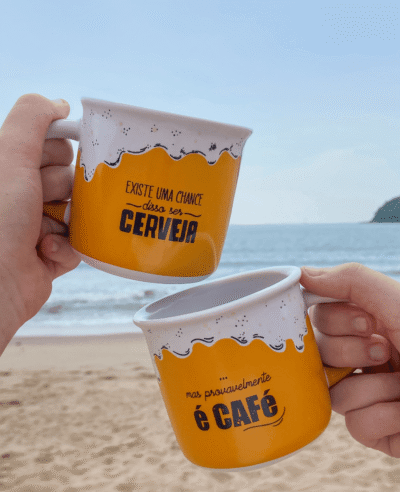 CANECA RETRÔ CERVEJA OU CAFÉ - 340ML