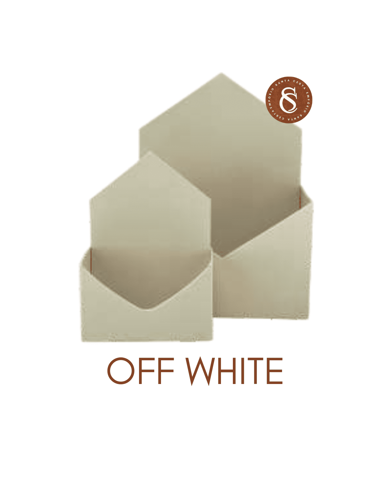 CAIXA ENVELOPE OFF WHITE P 15x10x21CM UN