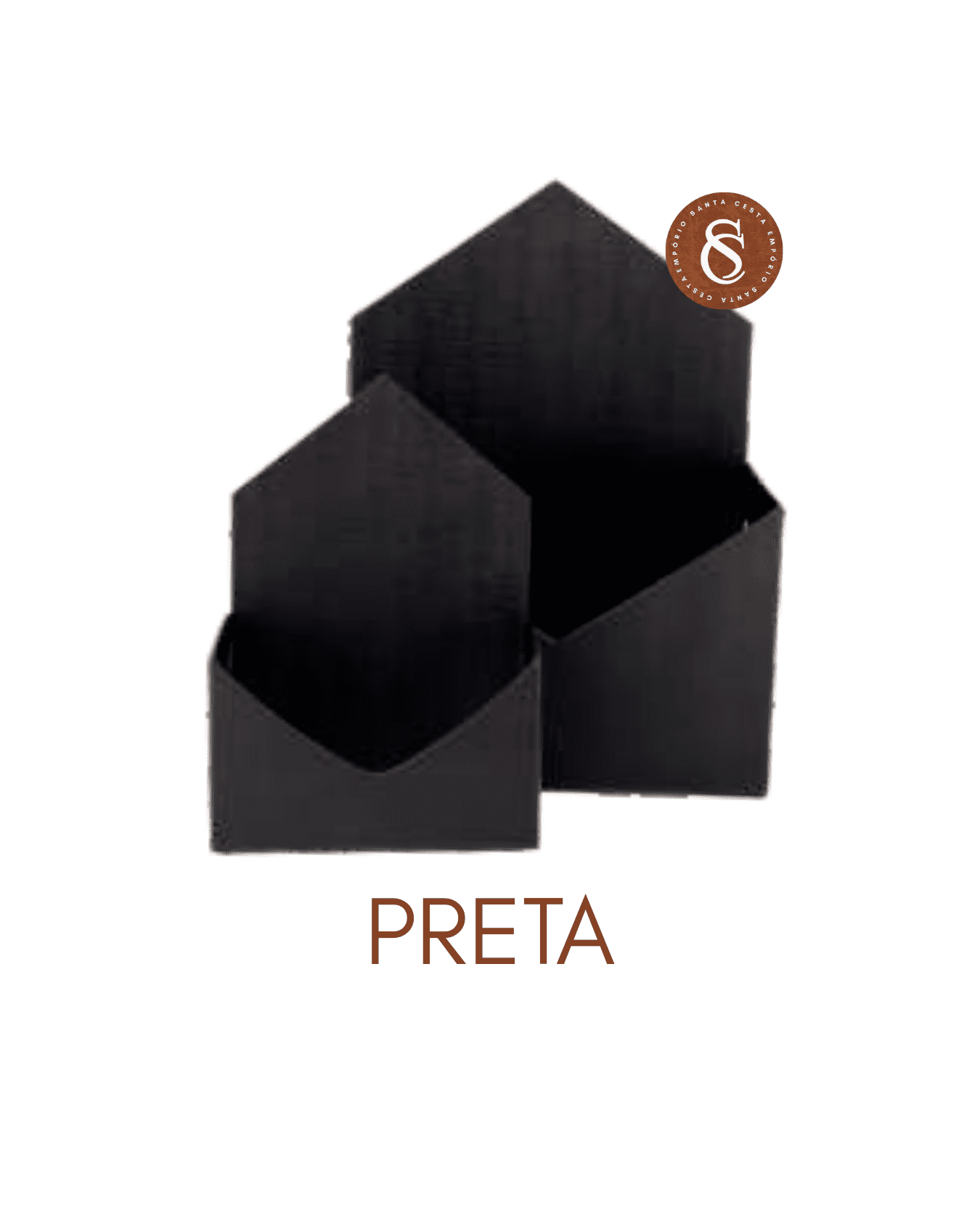 CAIXA ENVELOPE PRETA M 22x12x30CM UN