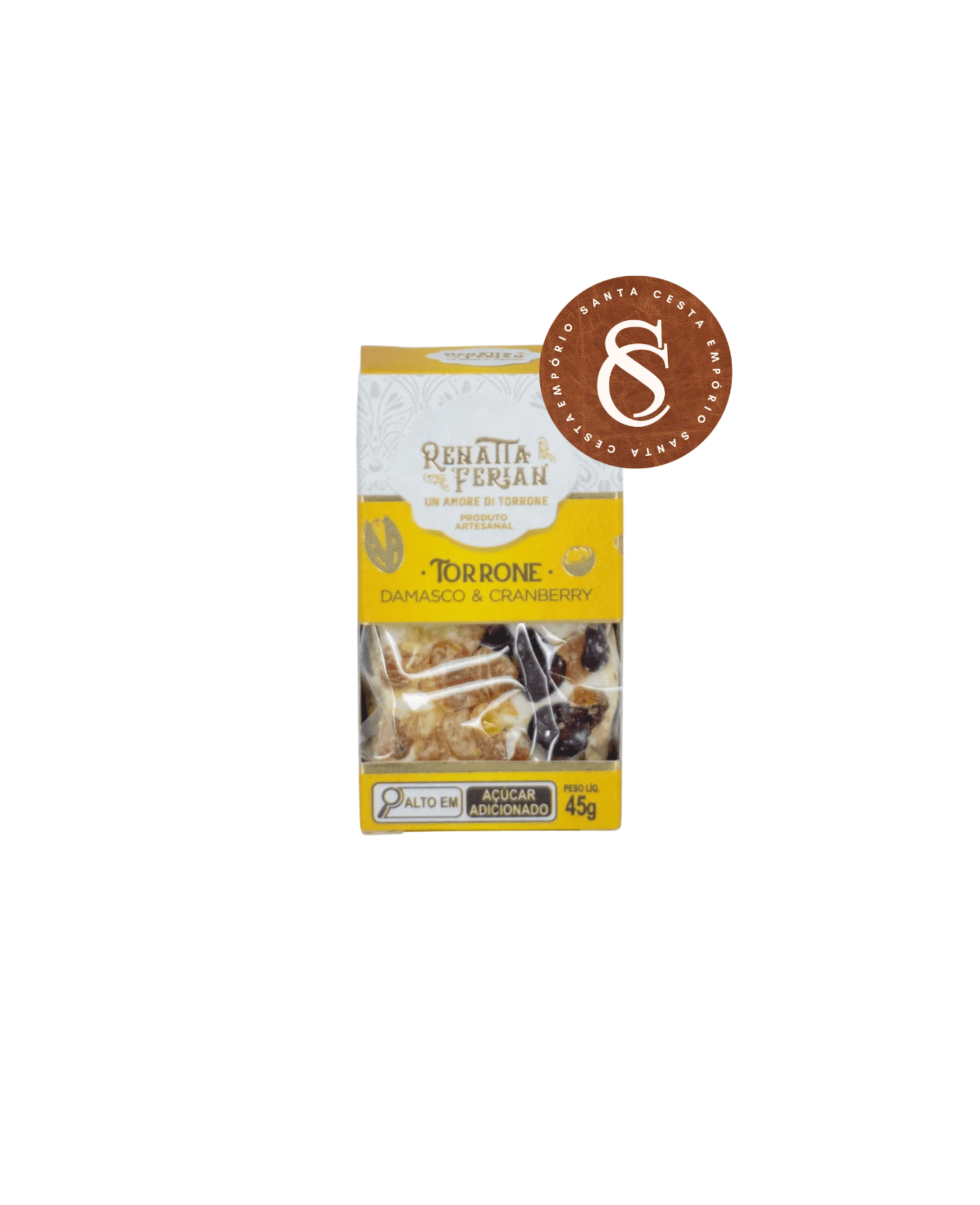TORRONE DE DAMASCO E CRANBERRY RENATA FERIAN 45G