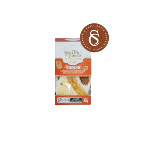 TORRONE DE LARANJA COM CHOCOLATE BRANCO E AMENDÔA RENATA FERIAN 45G