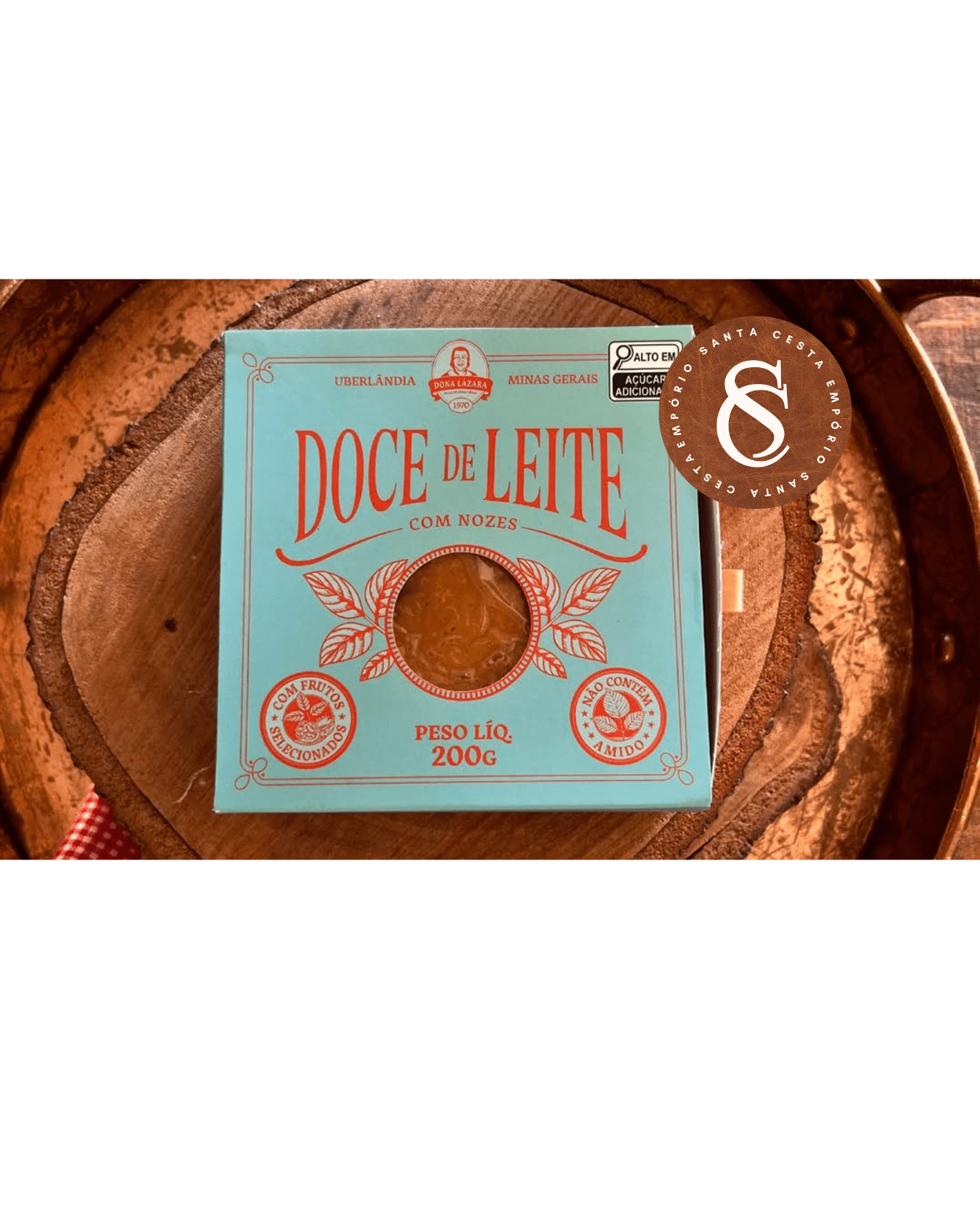 DOCE DE LEITE DE CORTE COM NOZES DONA LÁZARA 200G