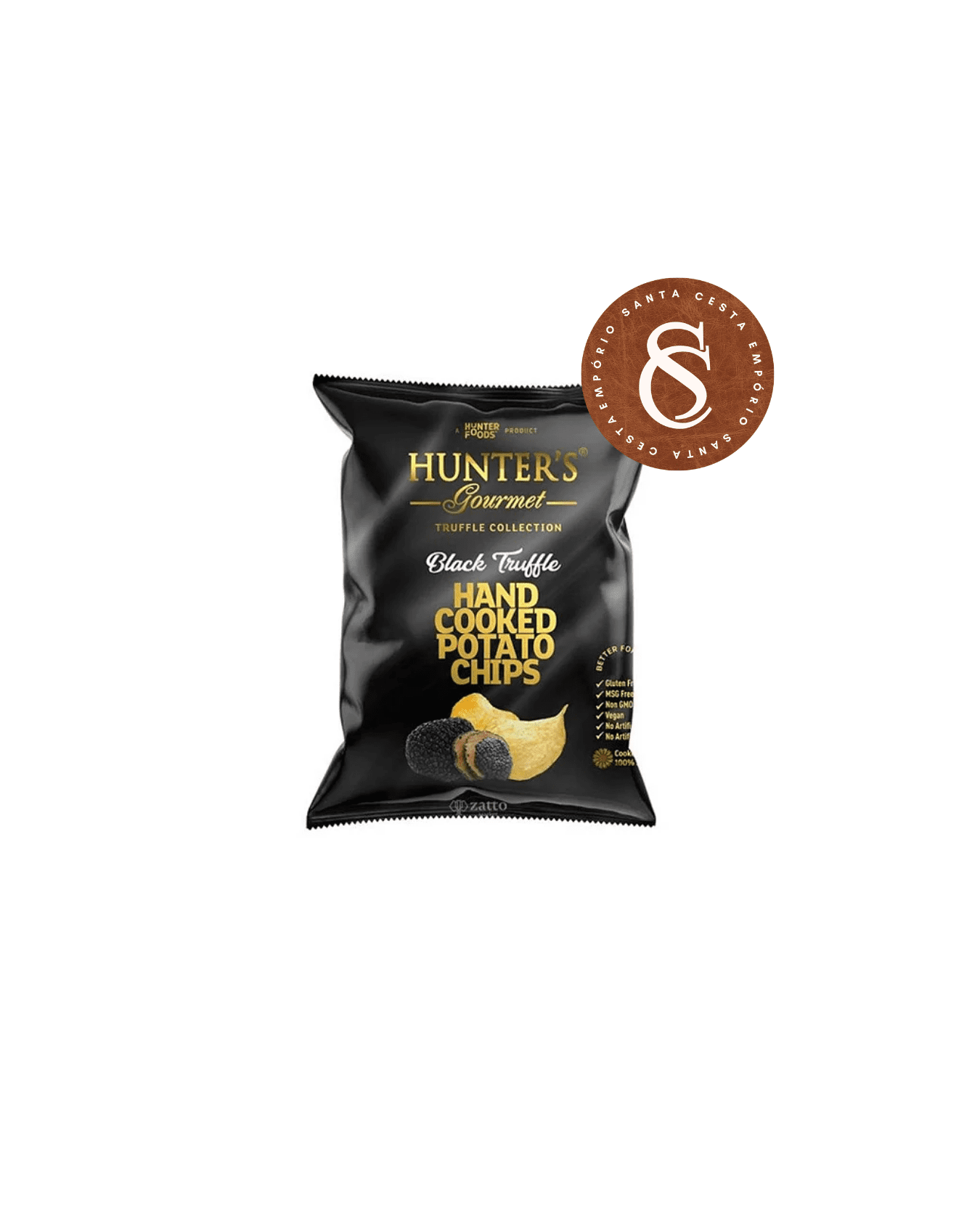 CHIPS DE BATATA TRUFAS NEGRAS HUNTERS 25G