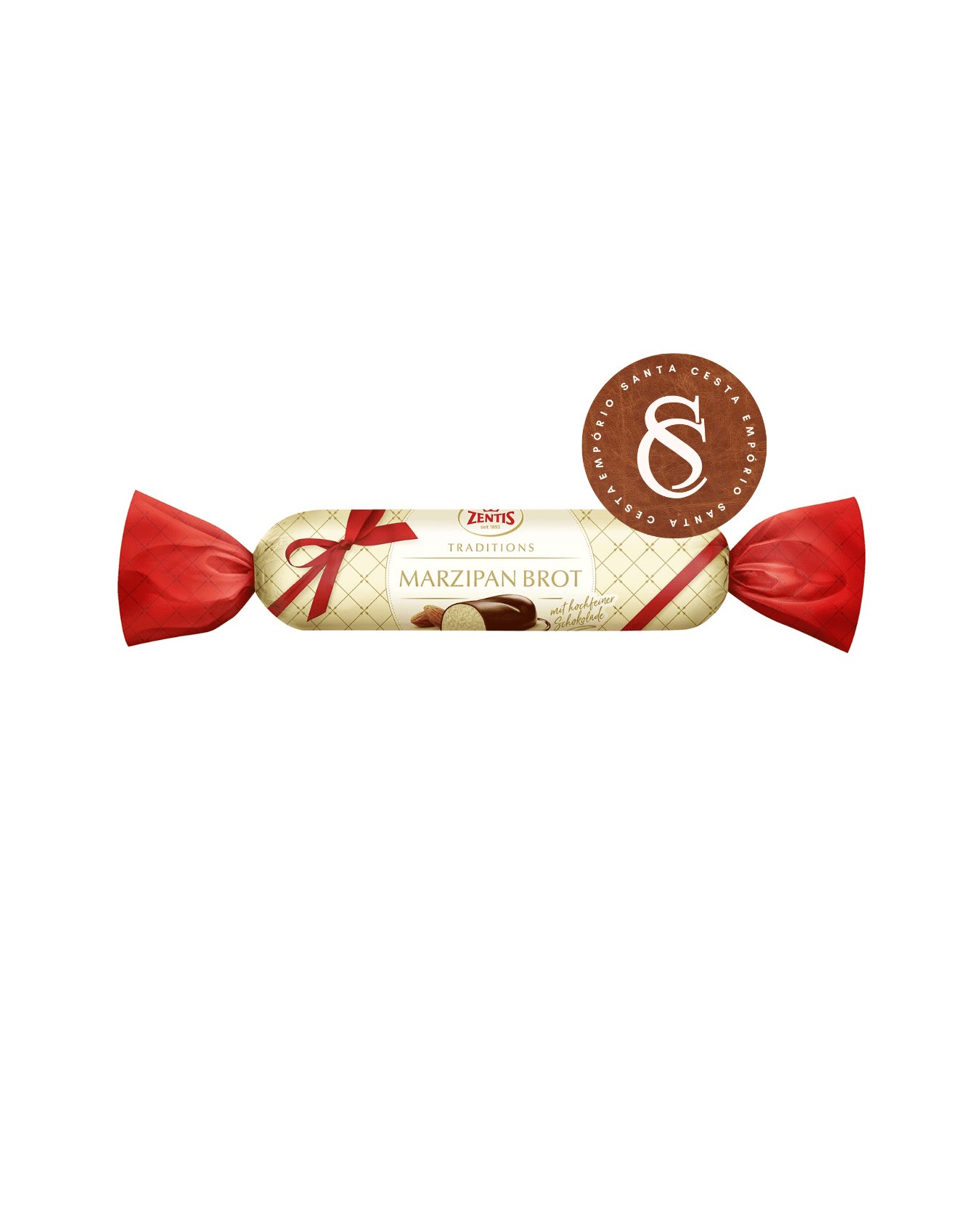 MARZIPAN COM CHOCOLATE BROT ZENTIS 100G