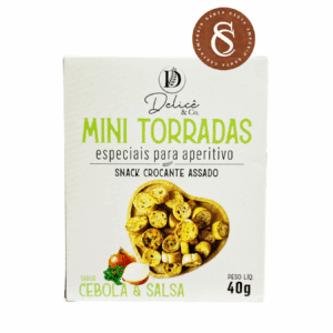 MINI TORRADAS SABOR CEBOLA E SALSA DELICÊ 40G