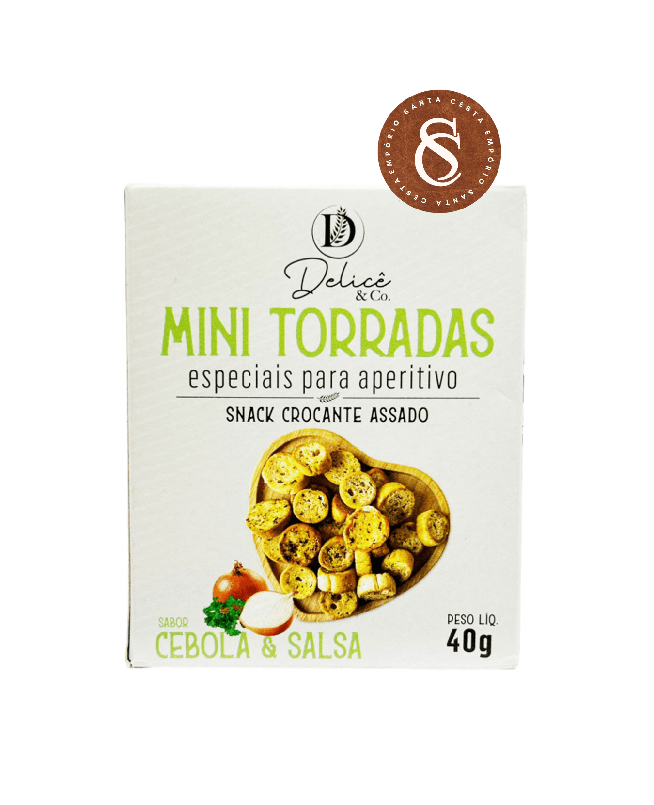 MINI TORRADAS SABOR CEBOLA E SALSA DELICÊ 40G
