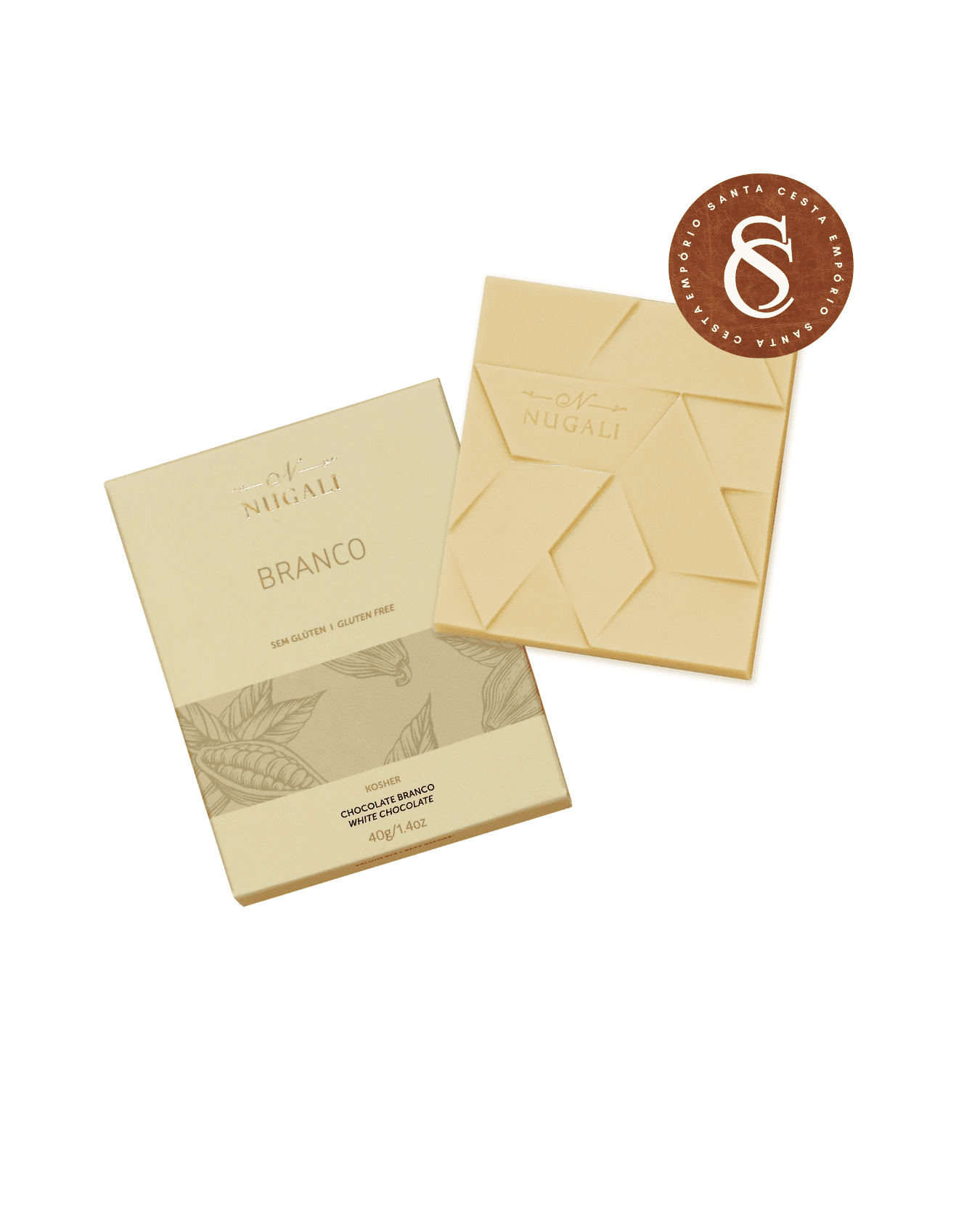 BARRA CHOCOLATE BRANCO NUGALI 40G