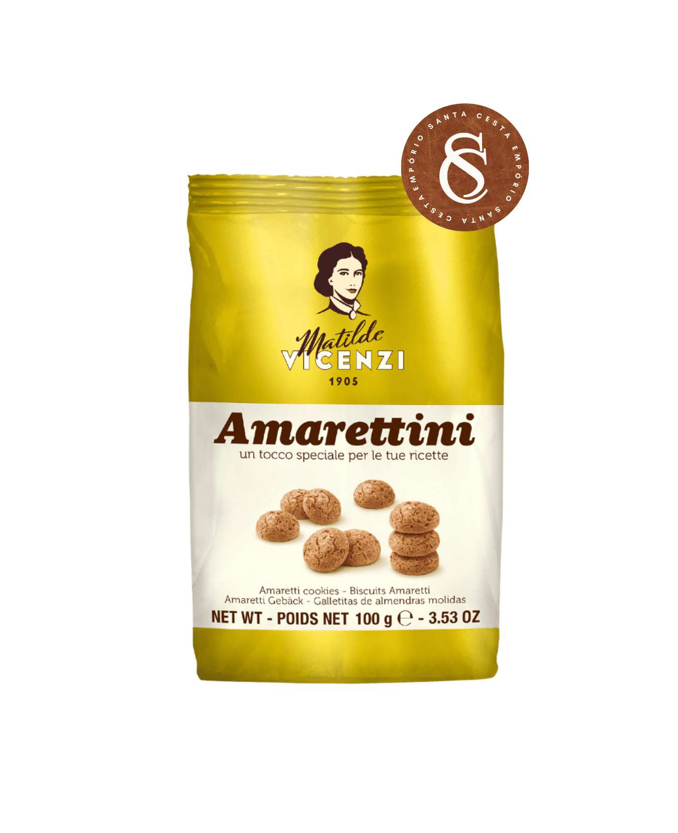 BISCOITO DE AMÊNDOA AMARETTINI MATILDE VICENZI 100G