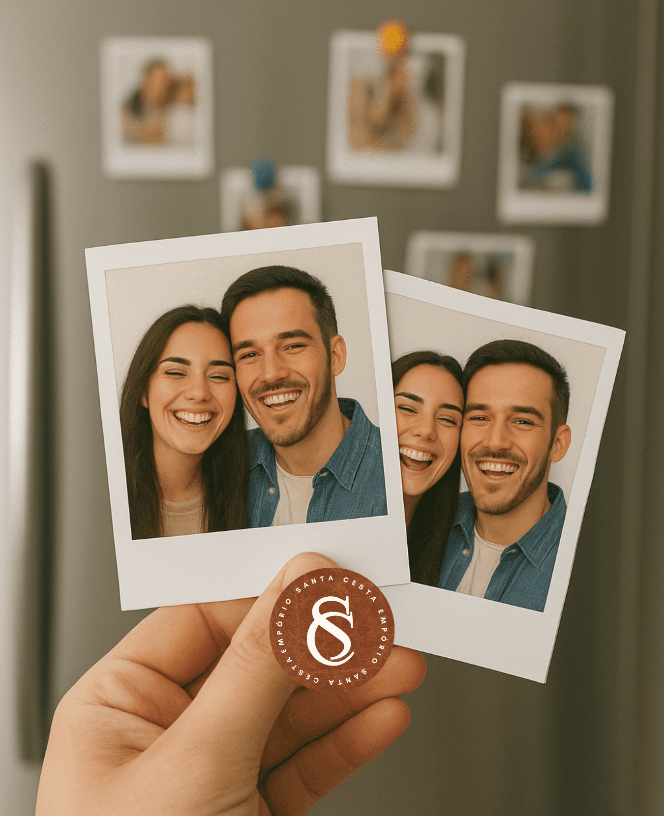 2 FOTOS ESTILO POLAROIDE COM IMÃ