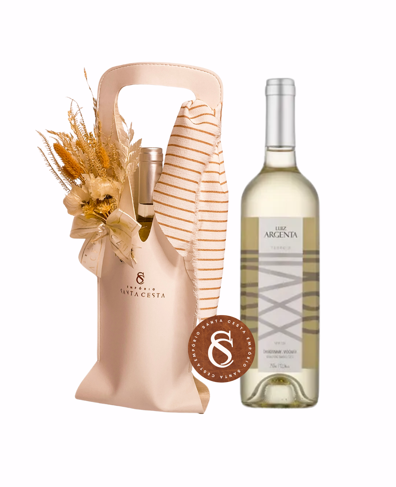 VINTAGE WINE BAG - COM VINHO BRANCO SECO CHARDONNAY-VIOGNIER LUIZ ARGENTA