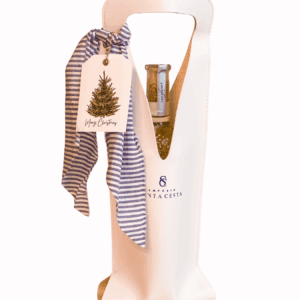 BOLSA PARA VINHO COURO SINTÉTICO - BRANCA