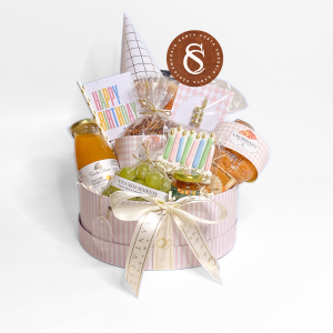 CESTA DE CAFÉ CELEBRATE ROSA