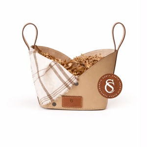 BOLSA DE COURO SINTÉTICO BEGE GRANDE