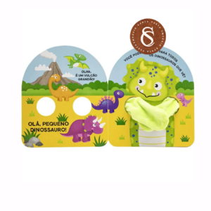 LIVRO DEDOCHE ABRAÇÃO DE DINOSSAURO (3 ANOS)