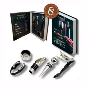 KIT PARA VINHO LIVRO 5 PEÇAS