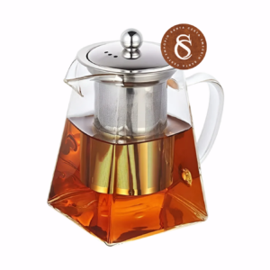 CHALEIRA DE VIDRO COM INFUSOR 520ML