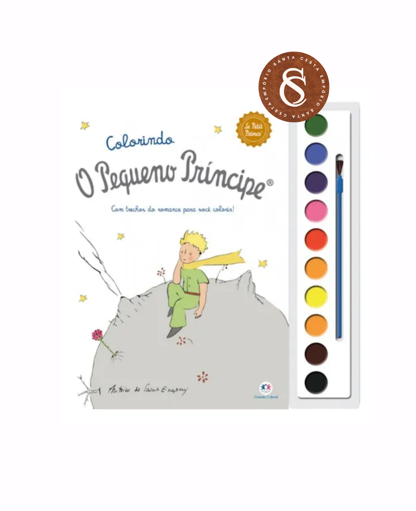 LIVRO PARA PINTAR COM AQUARELA O PEQUENO PRÍNCIPE