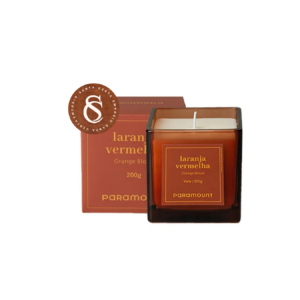 VELA AROMÁTICA LARANJA VERMELHA PARAMOUNT 200G