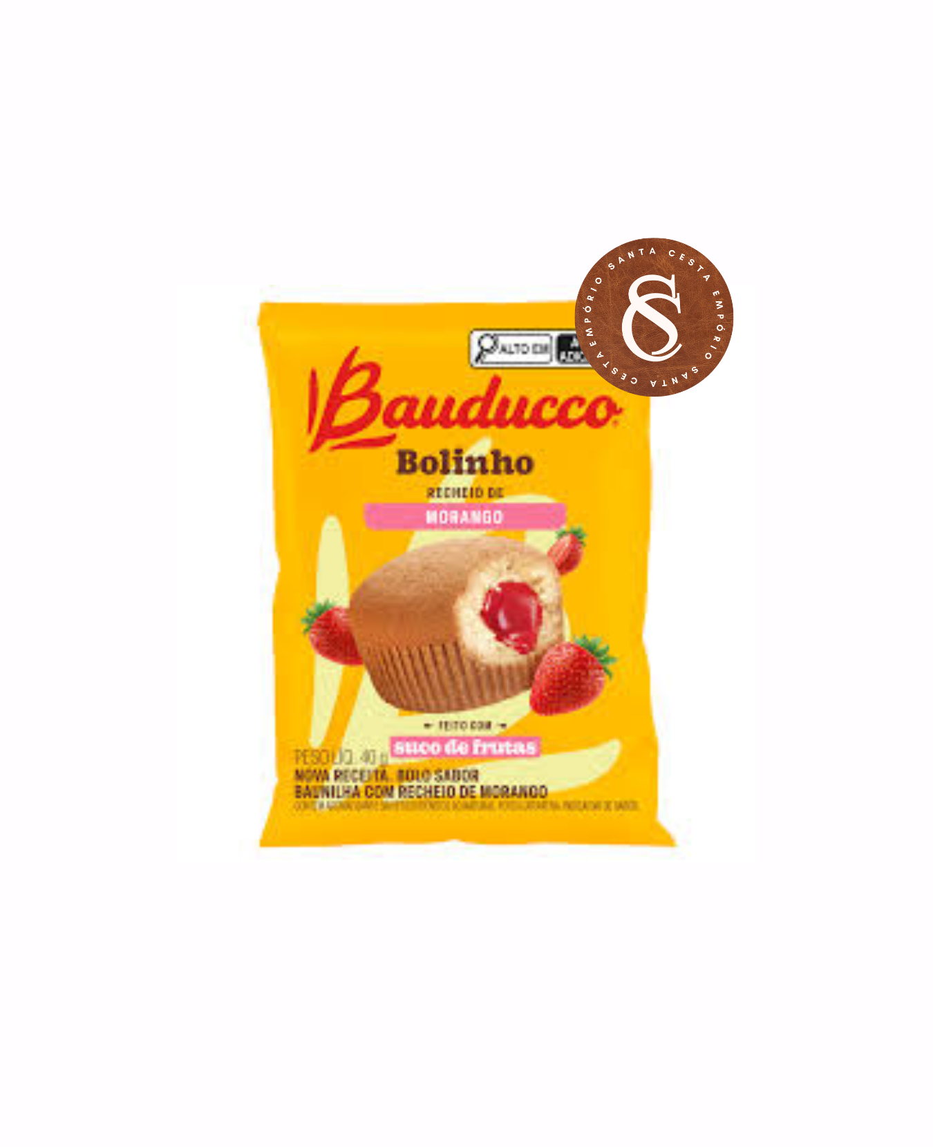 BOLINHO BAUNILHA COM MORANGO BAUDUCCO 40G