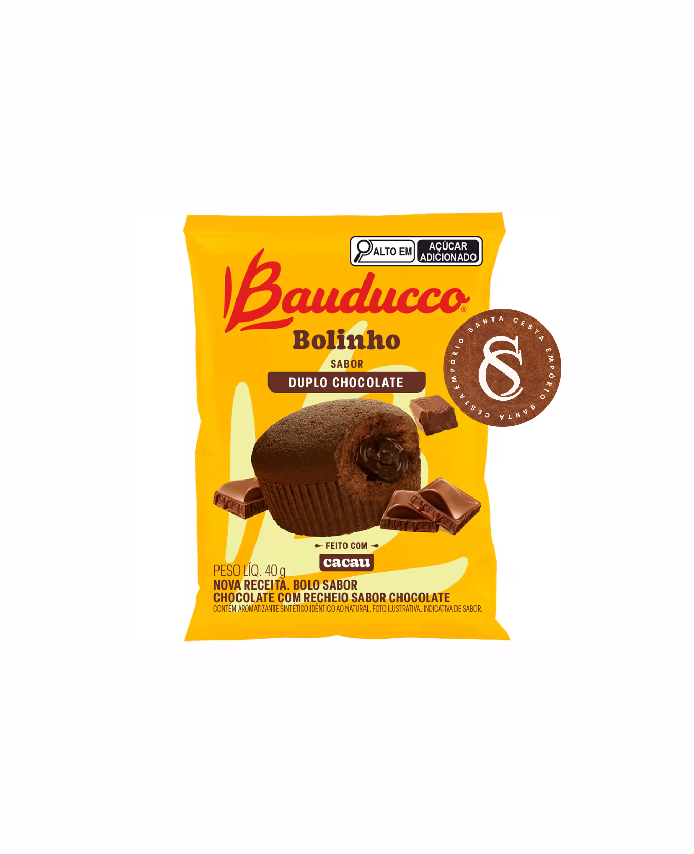 BOLINHO DUPLO CHOCOLATE BAUDUCCO 40G