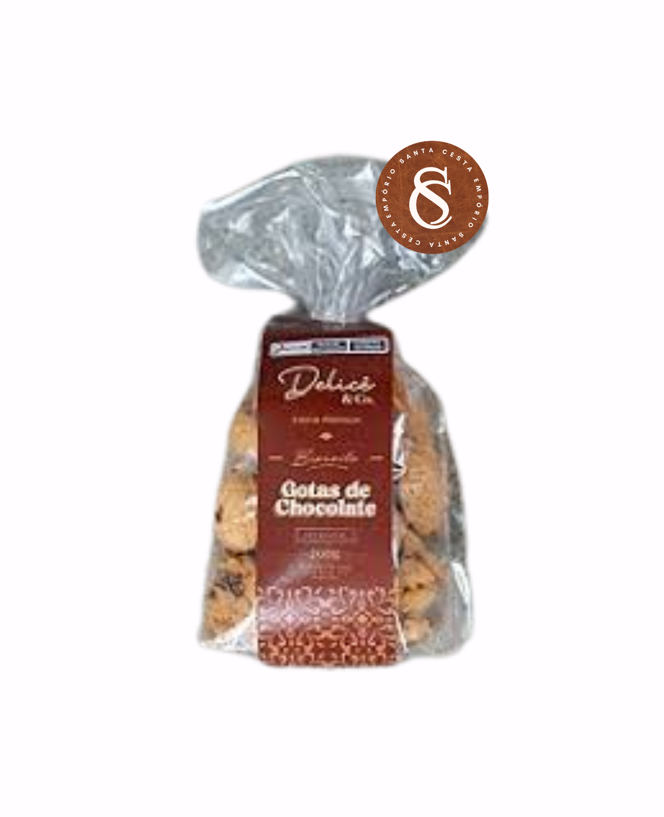 BISCOITO GOTAS DE CHOCOLATE DELICÊ 200G