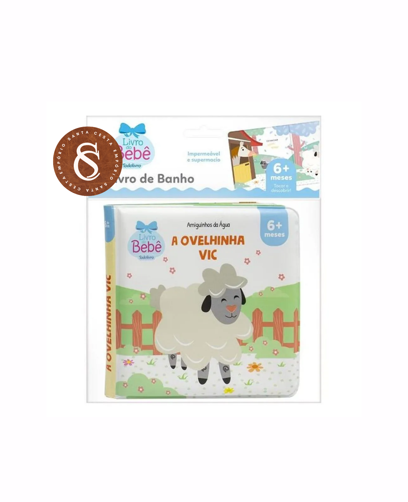 LIVRO AMIGUINHOS DA ÁGUA: OVELHINHA VIC (0 MESES)