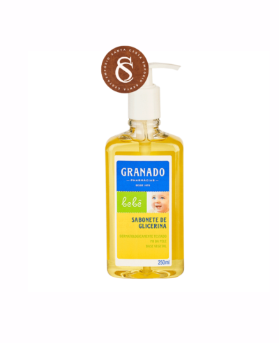 SABONETE LÍQUIDO DE GLICERINA PARA BEBÊ TRADICIONAL GRANADO 250ML