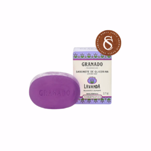 SABONETE EM BARRA DE GLICERINA LAVANDA GRANADO 90G