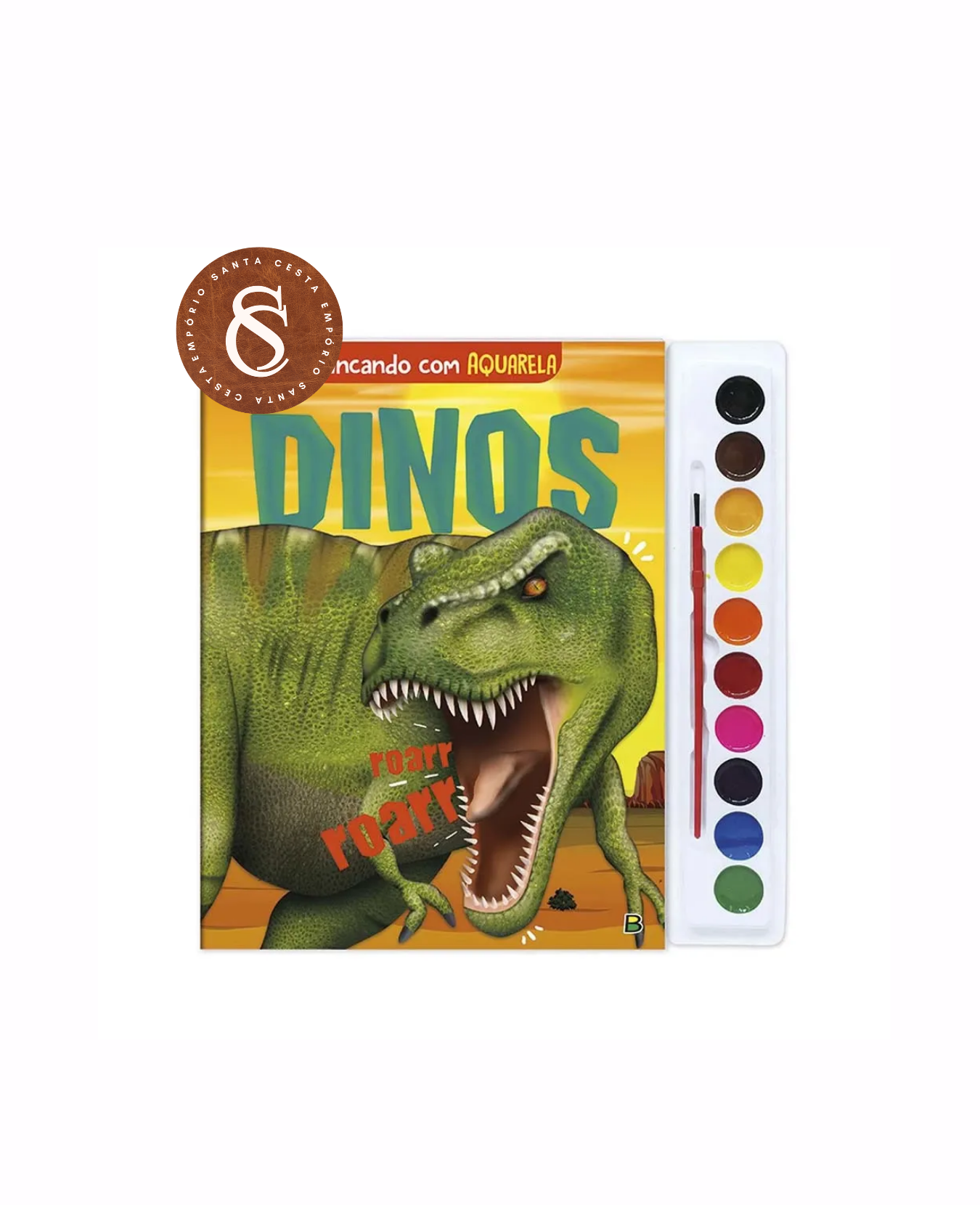 BRINCANDO COM AQUARELA: DINOS (4 ANOS)