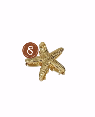 PRENDEDOR DE CABELO ESTRELA DO MAR - DOURADO