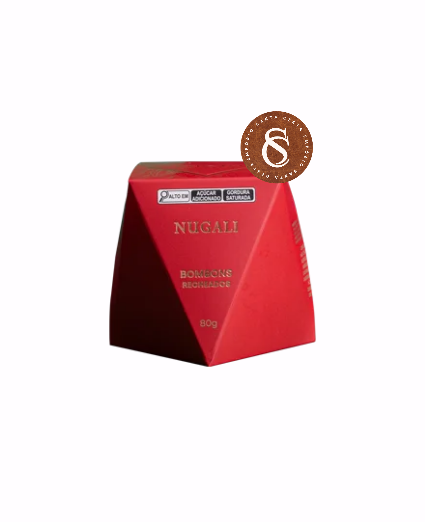 CAIXA ESPECIAL COM 6 BOMBONS RECHEADOS NUGALI 80G