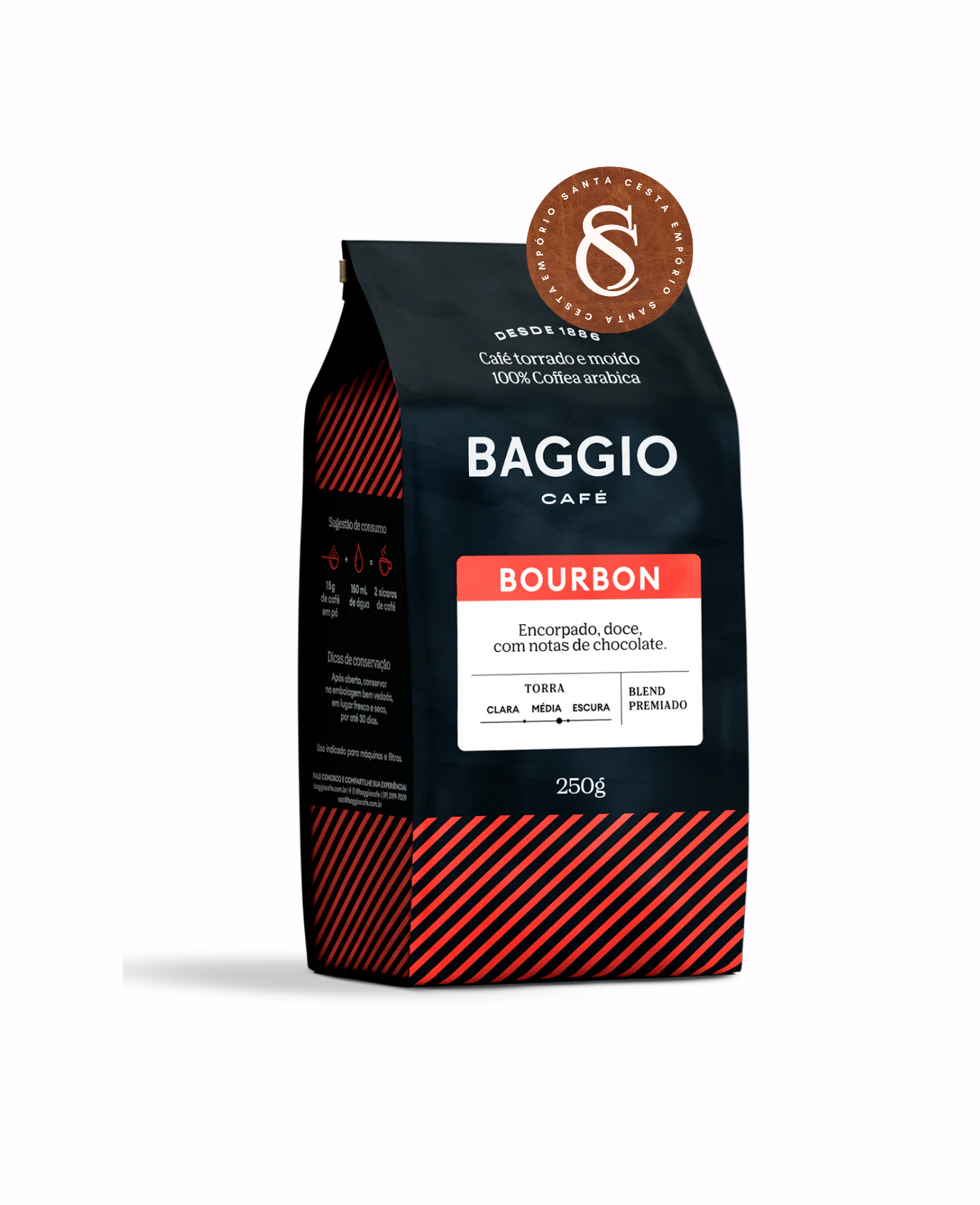 CAFÉ BOURBON BAGGIO 250G