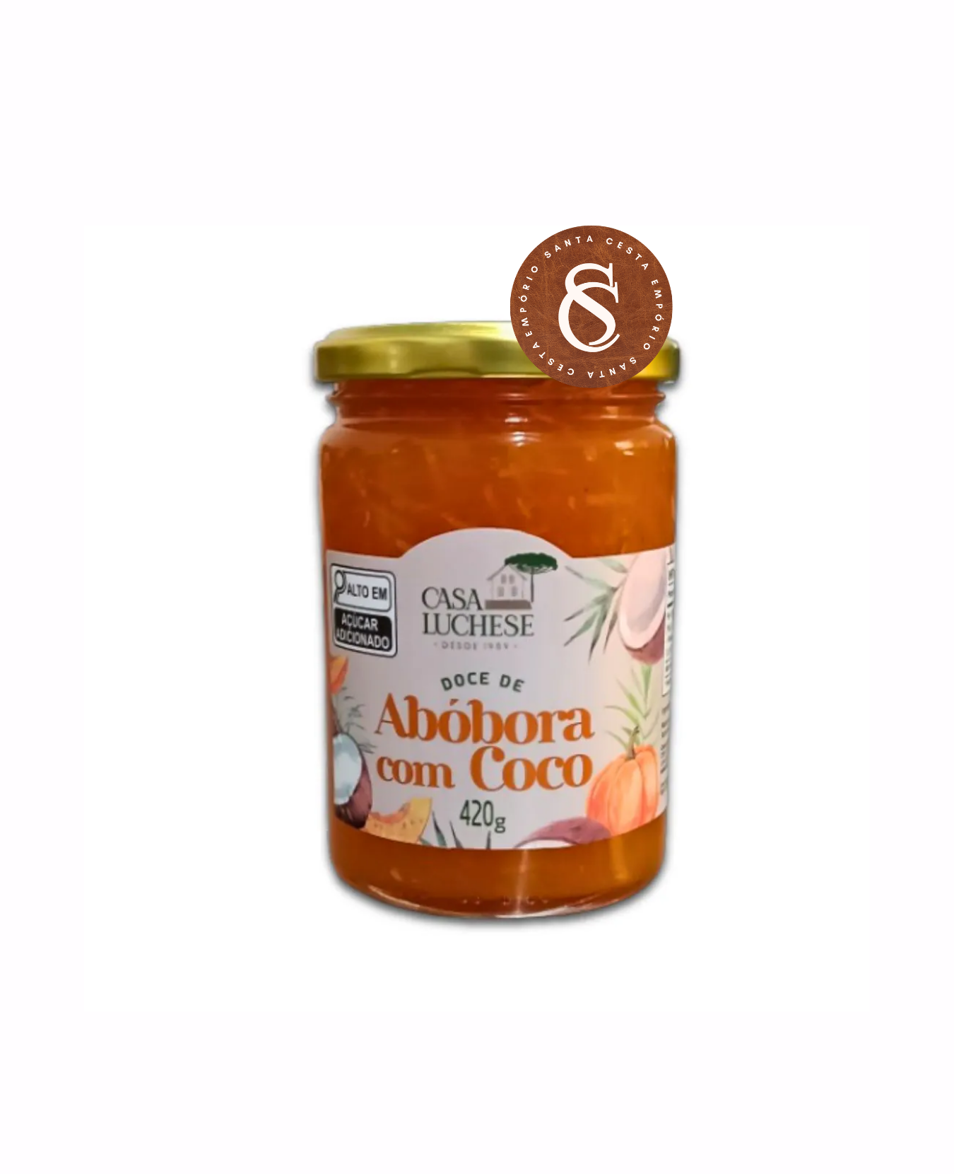 DOCE DE ABÓBORA COM COCO CASA LUCHESE 420G