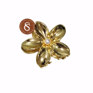 PRENDEDOR DE CABELO FLOR - DOURADO