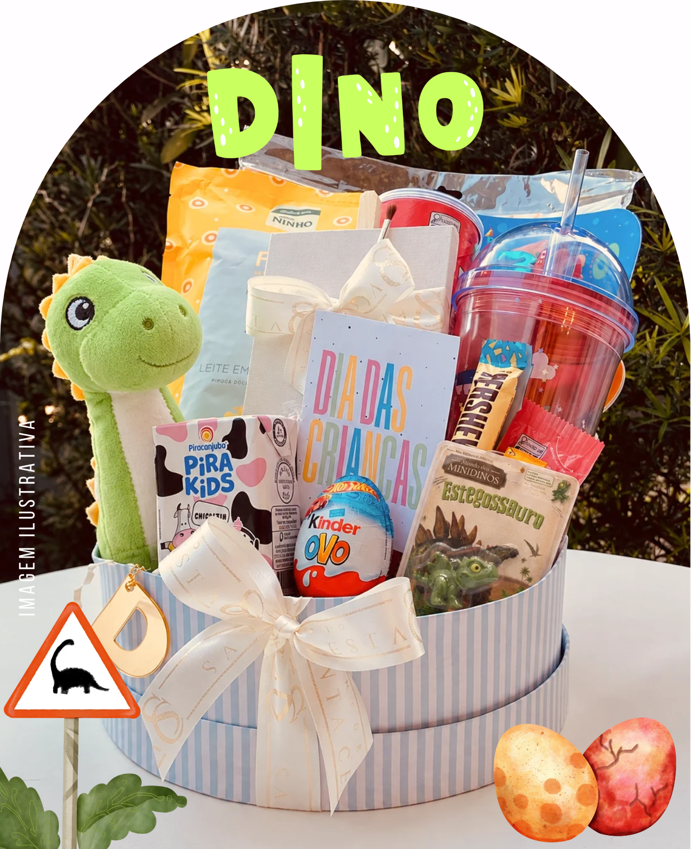 CESTA INFANTIL DINOSSAURO
