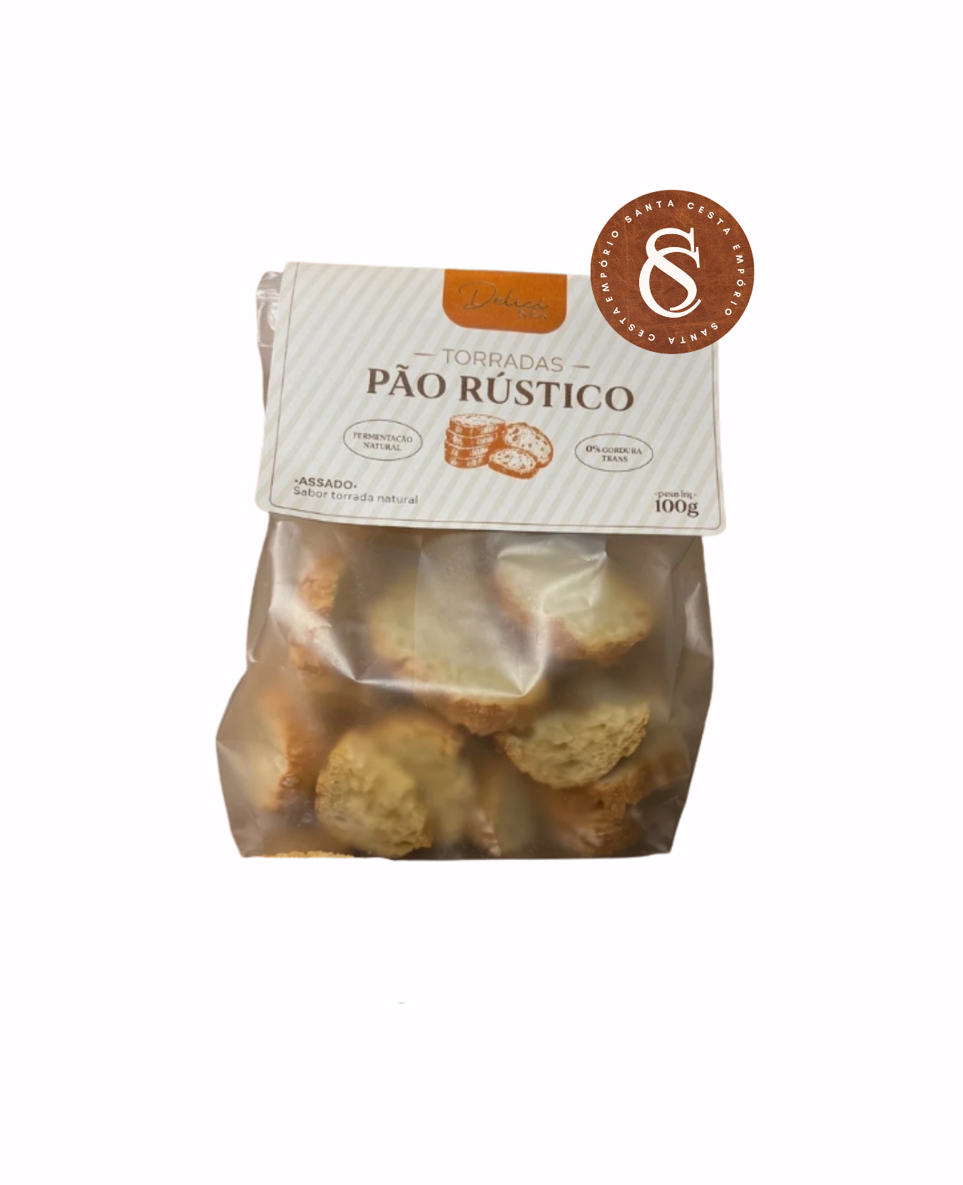 TORRADAS DE PÃO RÚSTICO PACOTE DELICÊ 100G