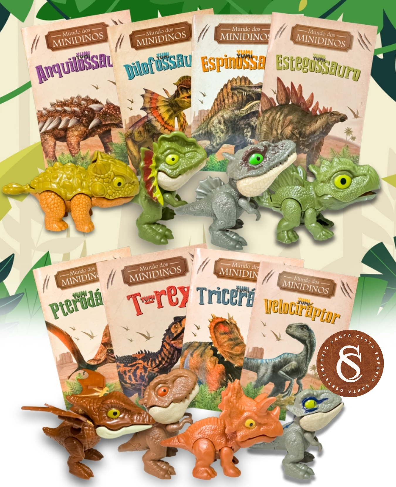 MUNDO DOS MINIDINOS: LIVRETO + MINIDINO SORTIDO (3 ANOS)