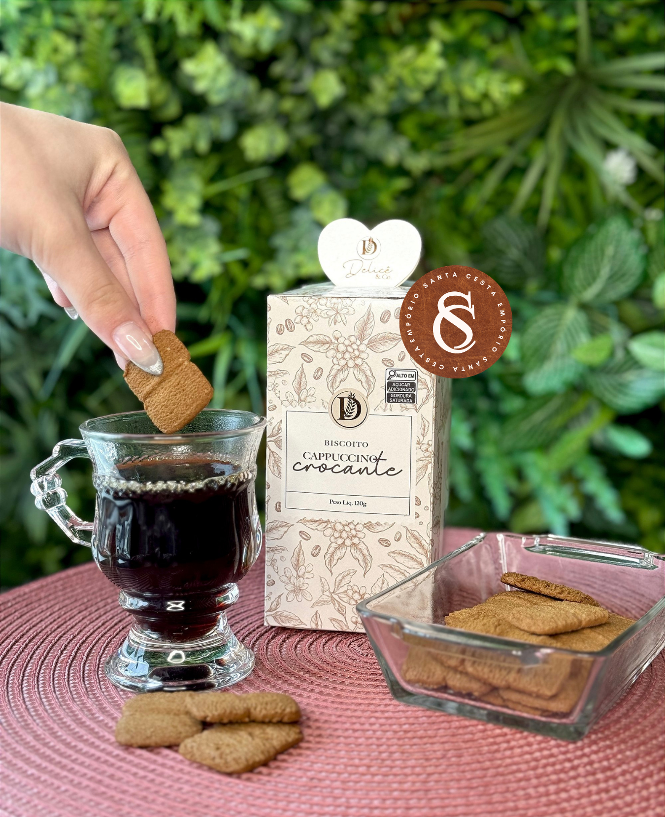 BISCOITO CAPPUCCINO CROCANTE DELICÊ 120G