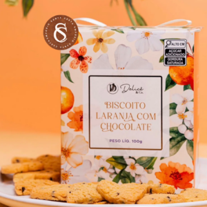 BISCOITO DE LARANJA COM CHOCOLATE DELICÊ 100G