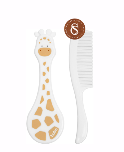 KIT ESCOVA E PENTE DE CABELO PARA BEBÊ BUBBA BABY